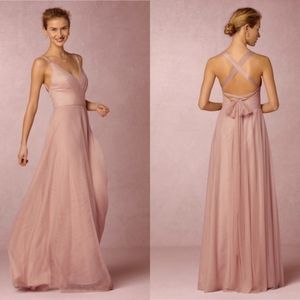 Stunning BHLDN Zaria Multi-Way Bridesmaid Dress in Blush Pink, Size 8